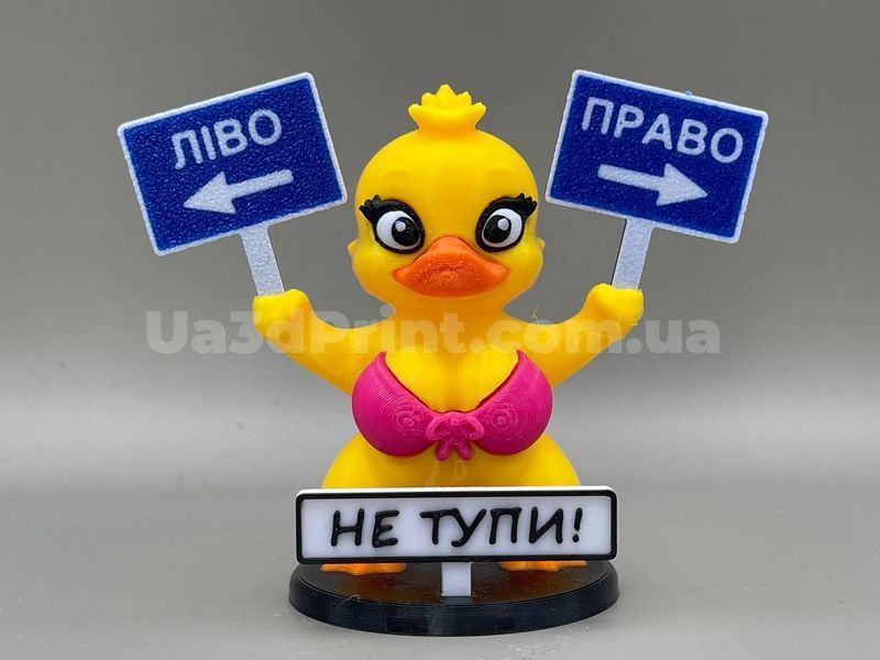 Леді Качечка: Право \ Ліво в машину &mdash; іграшка на панель авто LEDYDUCK-001 фото