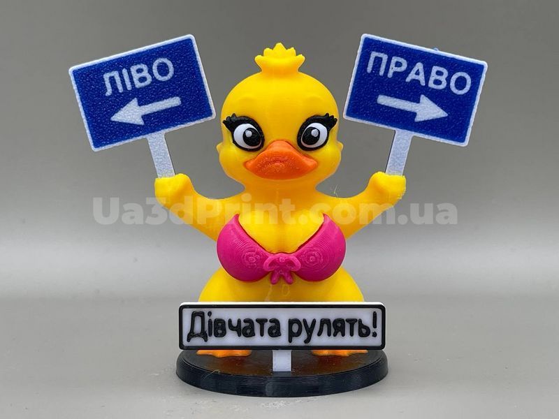 Леді Качечка: Право \ Ліво в машину &mdash; іграшка на панель авто LEDYDUCK-001 фото