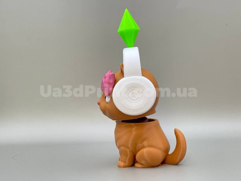 Трендовий котик у навушниках з гри The Sims &ndash; рухома іграшка 3D CATSIMS-001 фото