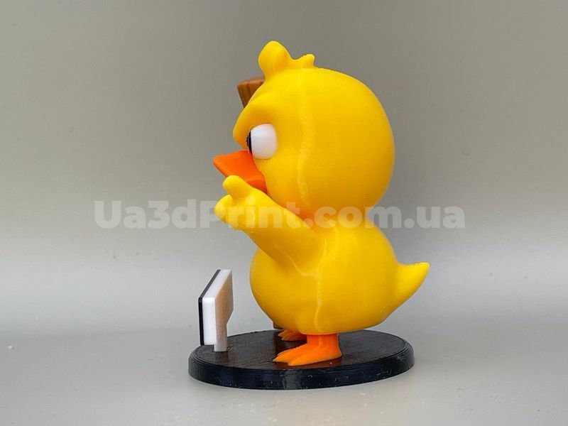Качка з мітлою &laquo;Не сміти тут&raquo; &ndash; фігурка на панель авто DUCKMET-001 фото