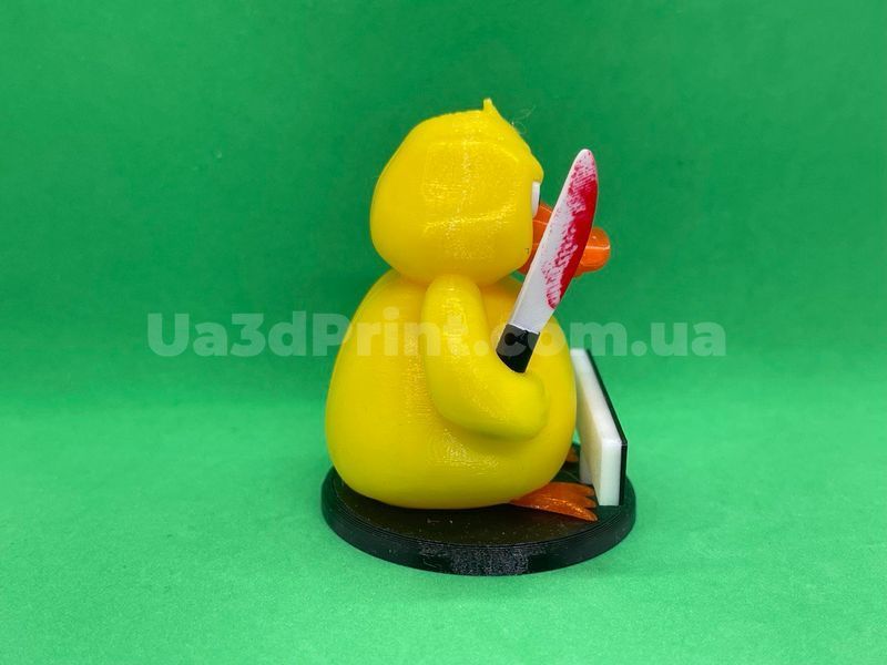 Качка з ножем &laquo;Сиди тихо&raquo; з великим ножем, більша Duck-003 фото
