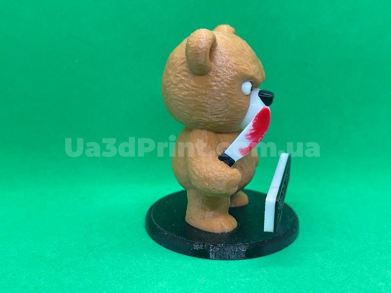 Мишка Тедди &laquo;Сиди тихо&raquo; с ножомна панель авто, высота 7 см Teddy-001 фото