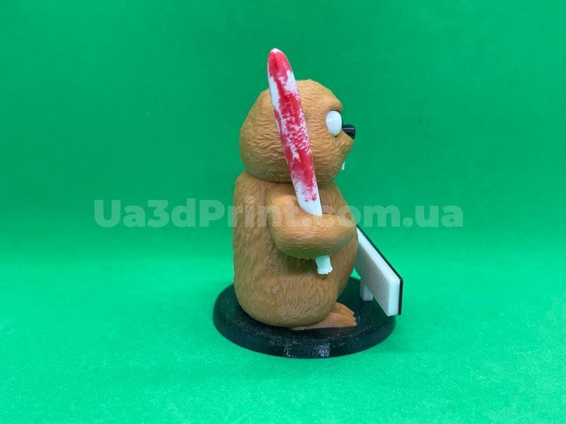 Злий Бобер &laquo;Сиди тихо&raquo; з битою, висота 7 см BEAVER-001 фото