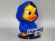 Качка в синьому худі на панель авто з написом "Сиди тихо!" HUDDUCK-004 фото 2