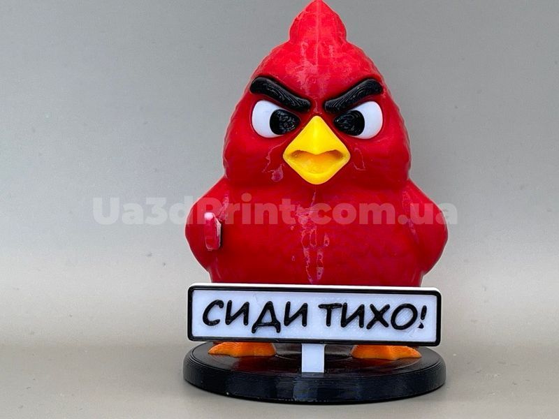 Фигурка в авто &laquo;Утка Angry Красная с ножом&raquo; (3 надписи на выбор) ANGRED-001 фото