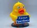 Прикольная утка &laquo;Краще пристібнись&raquo; на панель авто Duck-010 фото 1