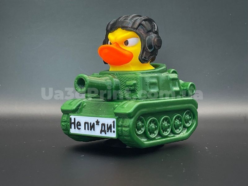 Качка в танку на панель авто з написом на вибір TANKDUCK-001 фото