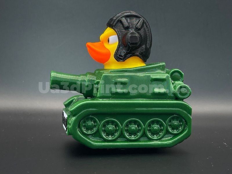 Качка в танку на панель авто з написом на вибір TANKDUCK-001 фото