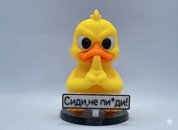 Нова качка з написом &laquo;Сиди, не пи*ди&raquo; Duck-015 фото