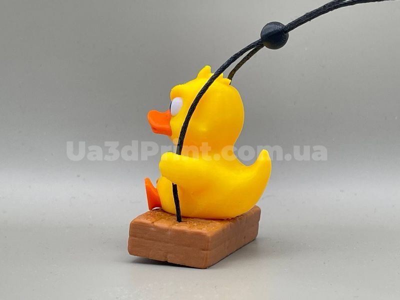 Качка на гойдалці на дзеркало з написом на вибір DUCKCACH-001 фото